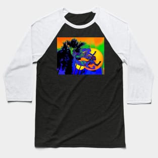 Orange Moon Synchronicity Baseball T-Shirt